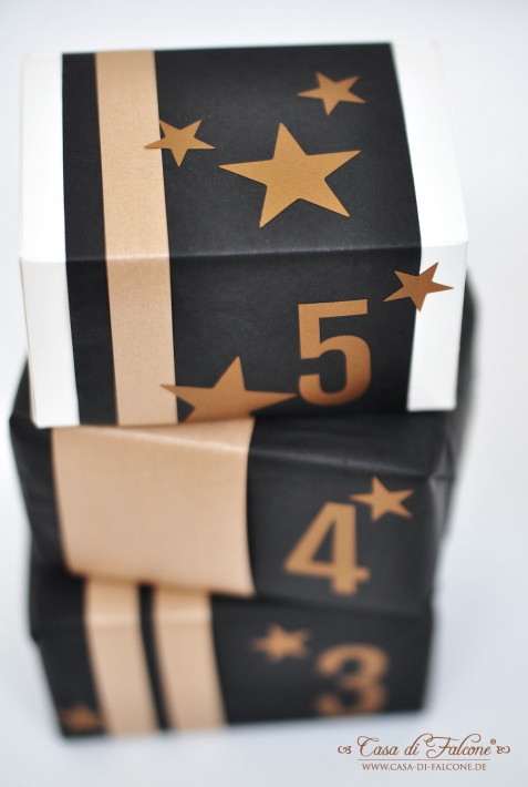 Adventskalenderzahlen Kontursticker gross