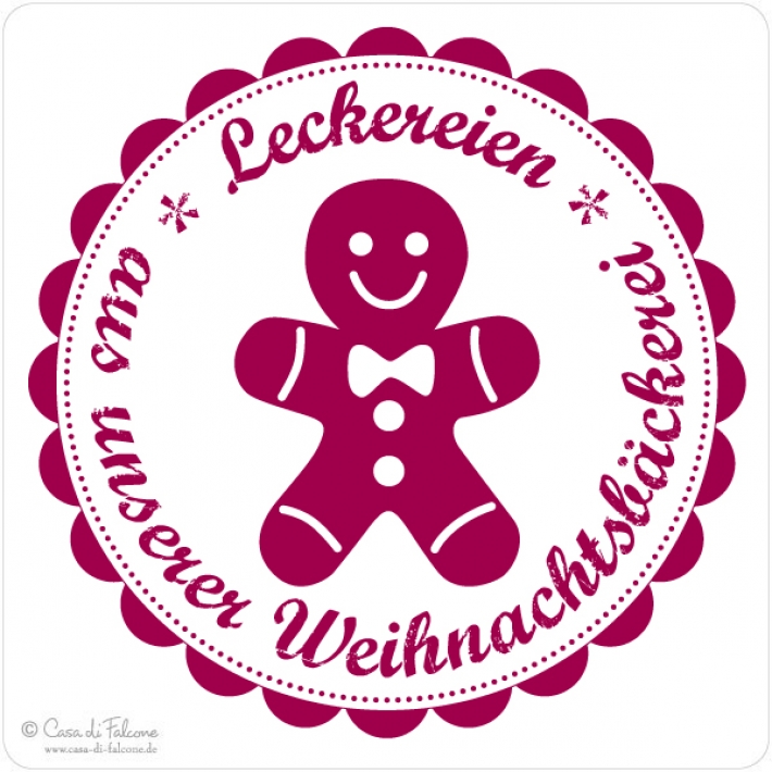 Motivstempel Weihnachtsbckerei