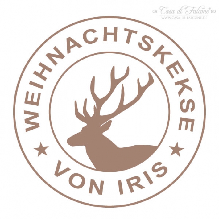 Personalisierter Keksstempel Hirsch