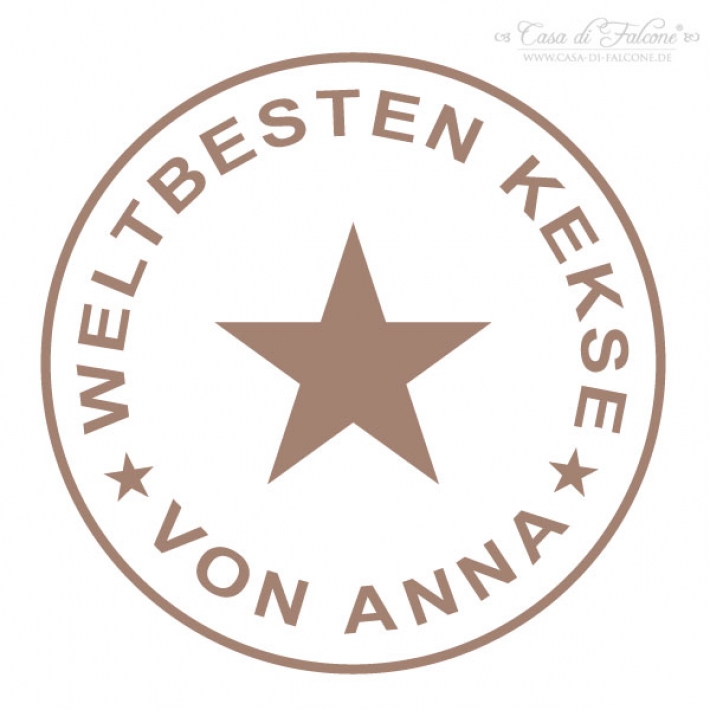 Personalisierter Keksstempel Star