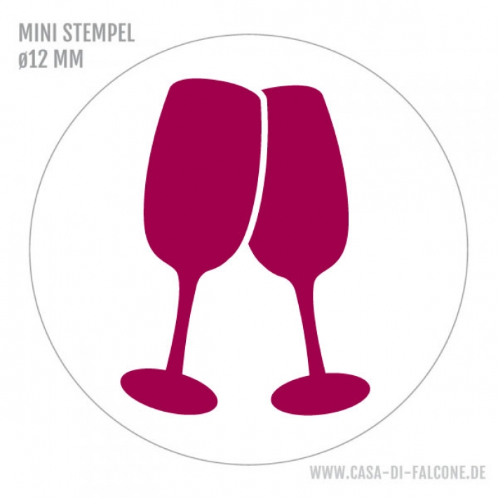 Mini Motivstempel Sektglser