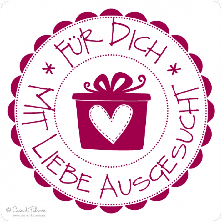 Motivstempel Mit Liebe ausgesucht