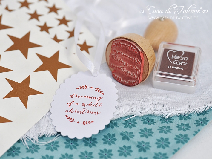 Motivstempel - Ranke - Dreaming of a white Christmas