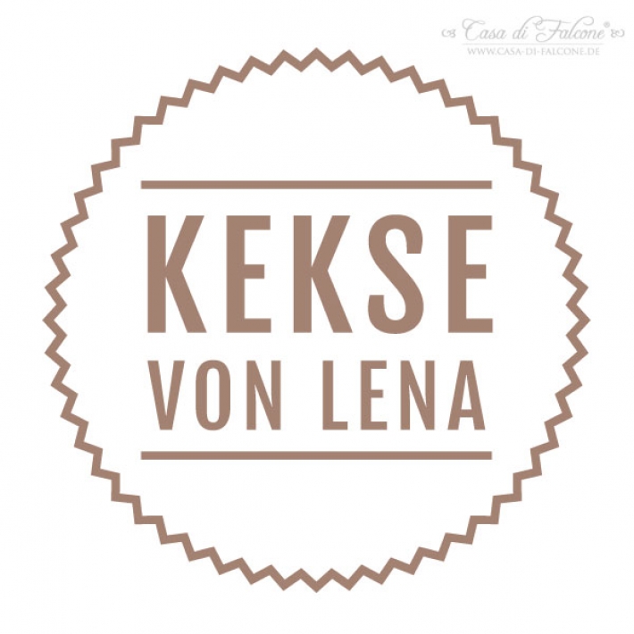 Personalisierter Keksstempel Zackenrand
