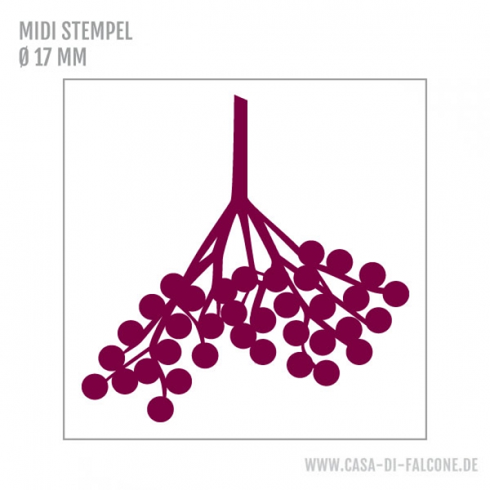 MIDI Motivstempel Holunder