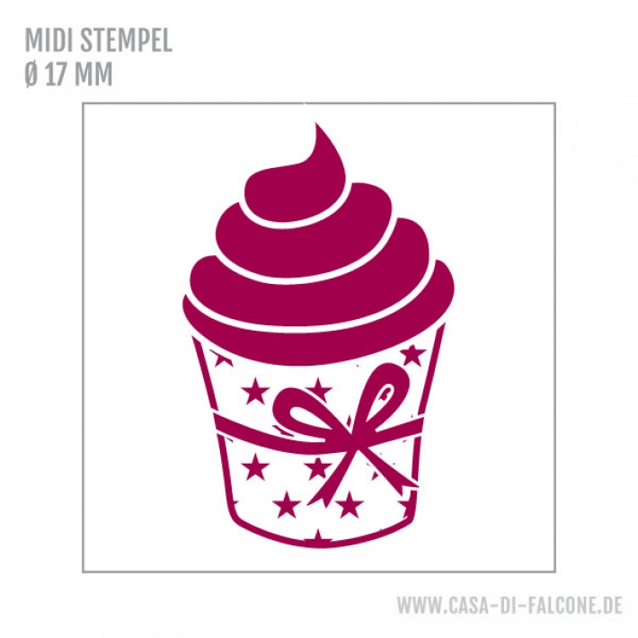 MIDI Motivstempel Cupcake Star
