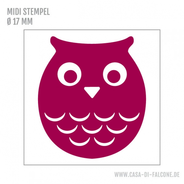 MIDI Motivstempel Eule