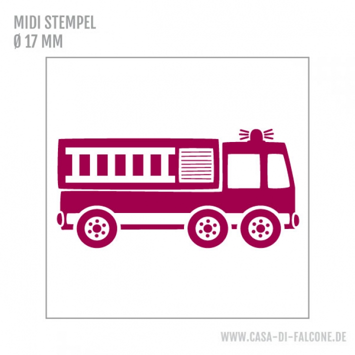 MIDI Motivstempel Feuerwehrauto