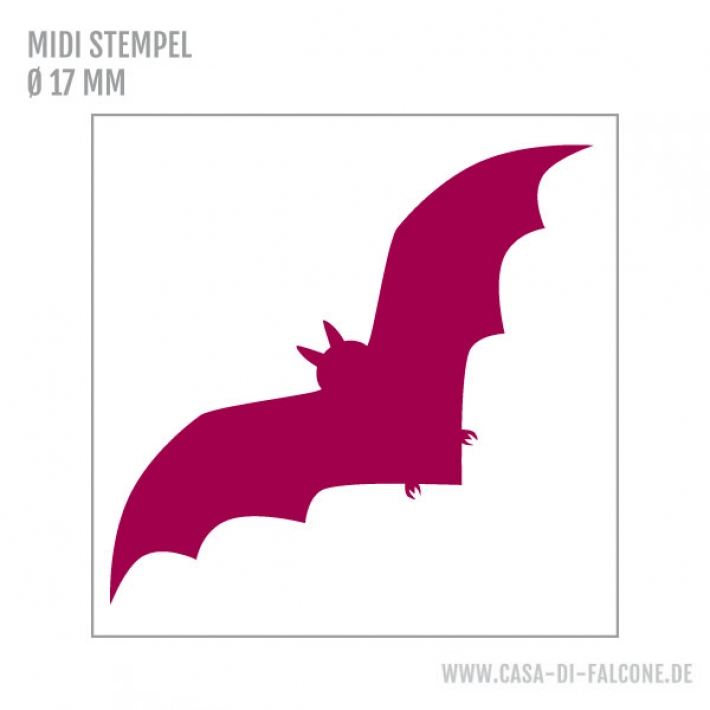 MIDI Motivstempel Fledermaus