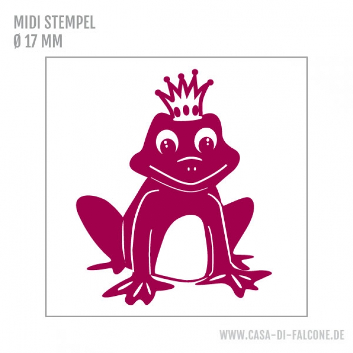 MIDI Motivstempel Froschknig