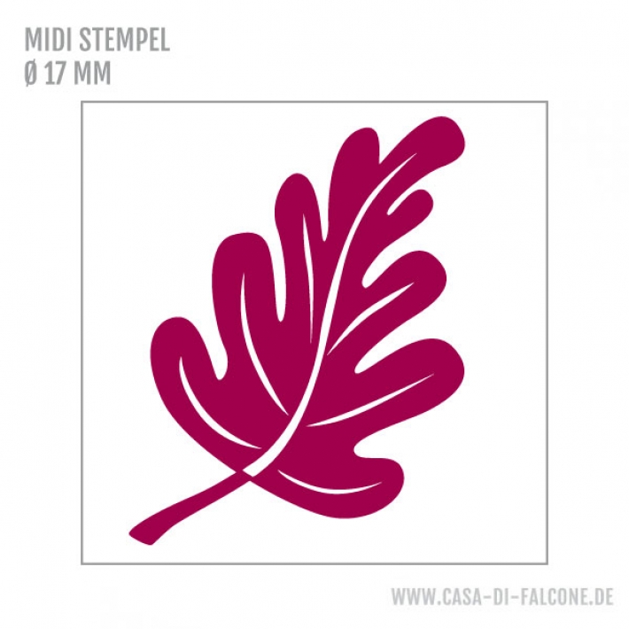 MIDI Motivstempel Herbstblatt