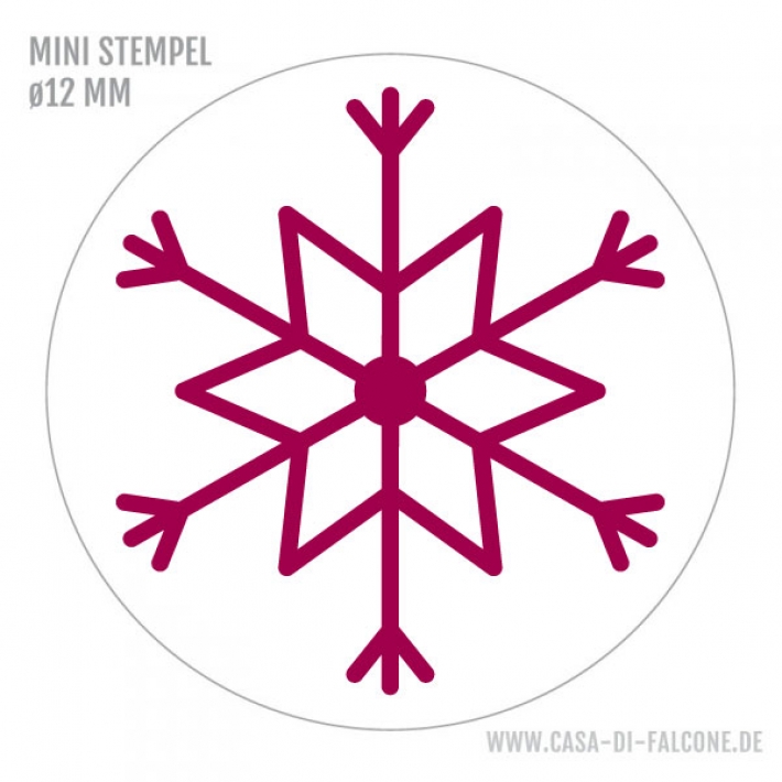 Mini Motivstempel Schneeflocke V