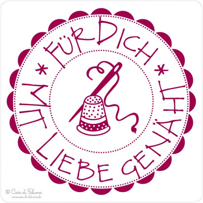 Motivstempel Mit Liebe genht