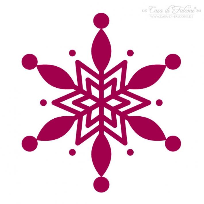 Maxi Motivstempel Schneeflocke III