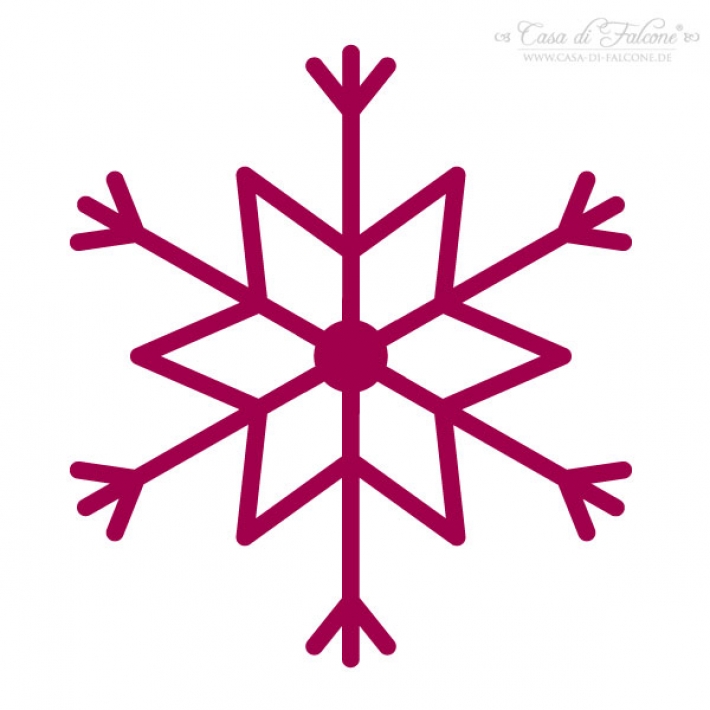 Maxi Motivstempel Schneeflocke V