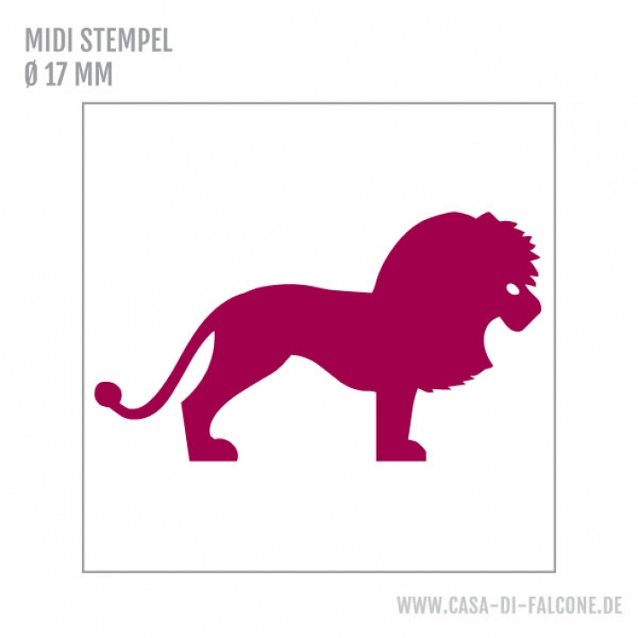 MIDI Motivstempel Lwe