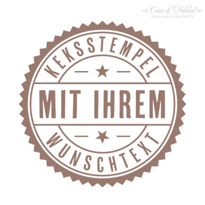 Personalisierter Keksstempel Retro II