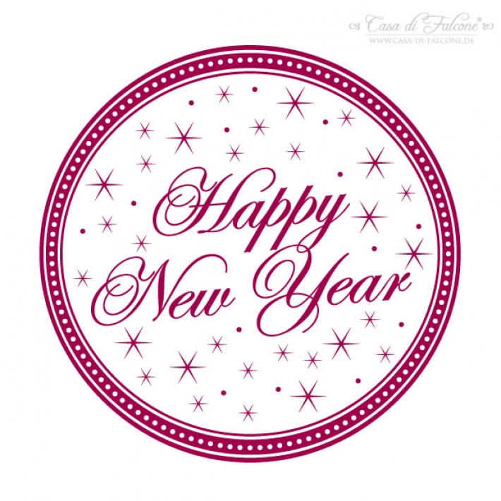 Motivstempel Happy New Year