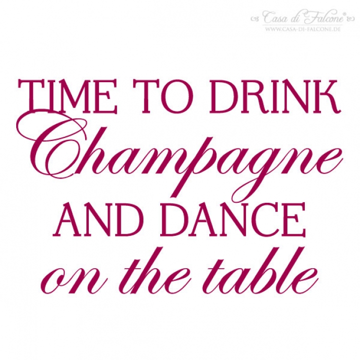Motivstempel Time to drink...
