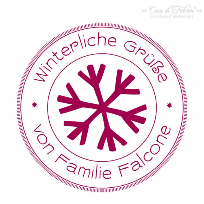 Weihnachtsstempel Schneeflocke I