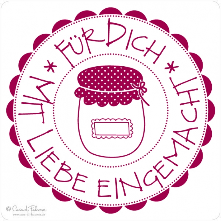 Motivstempel Mit Liebe eingemacht