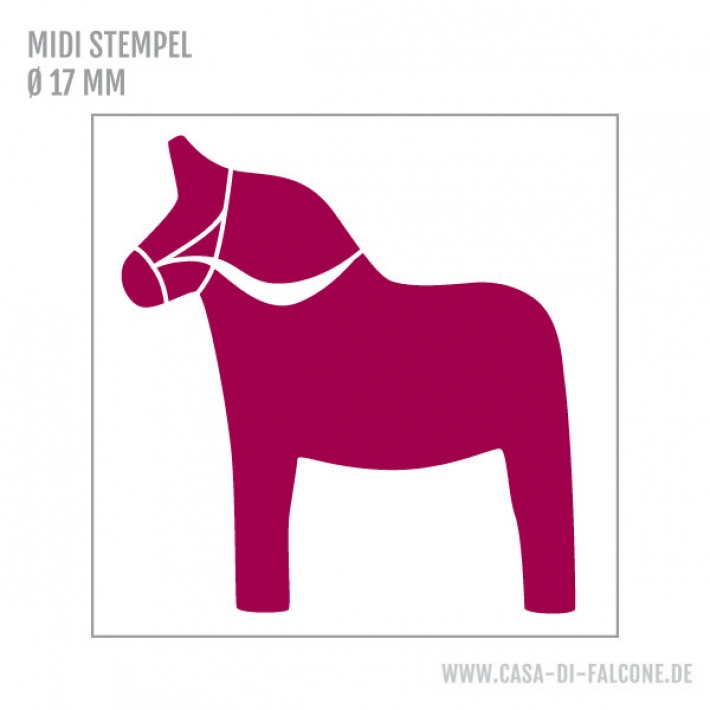 MIDI Motivstempel Dala Pferd