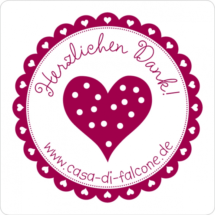 Dankestempel Herzlich