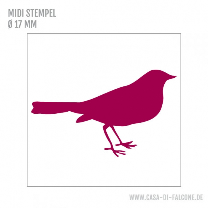MIDI Motivstempel Vogel