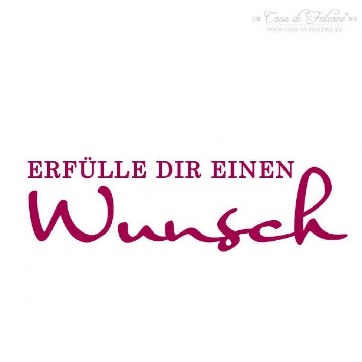 Textstempel Erflle Dir einen Wunsch