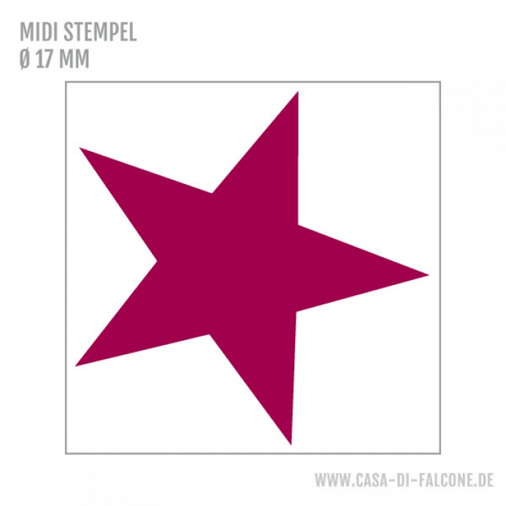 MIDI Motivstempel Stern