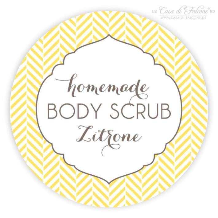Aufkleber Body Scrub