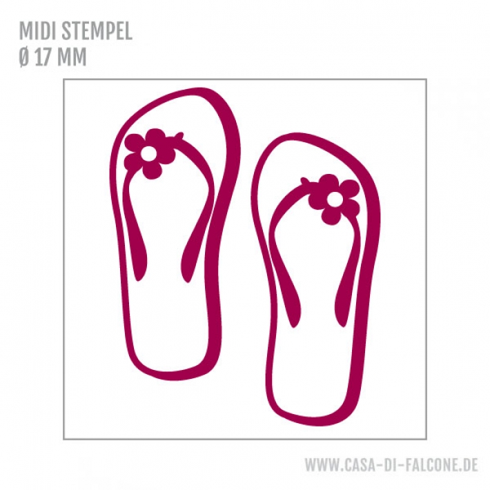 MIDI Motivstempel Sommerschuhe