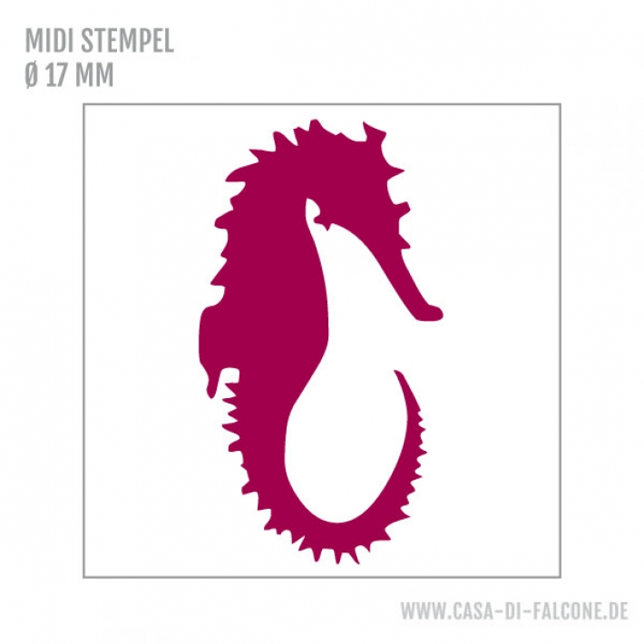 MIDI Motivstempel Seepferdchen