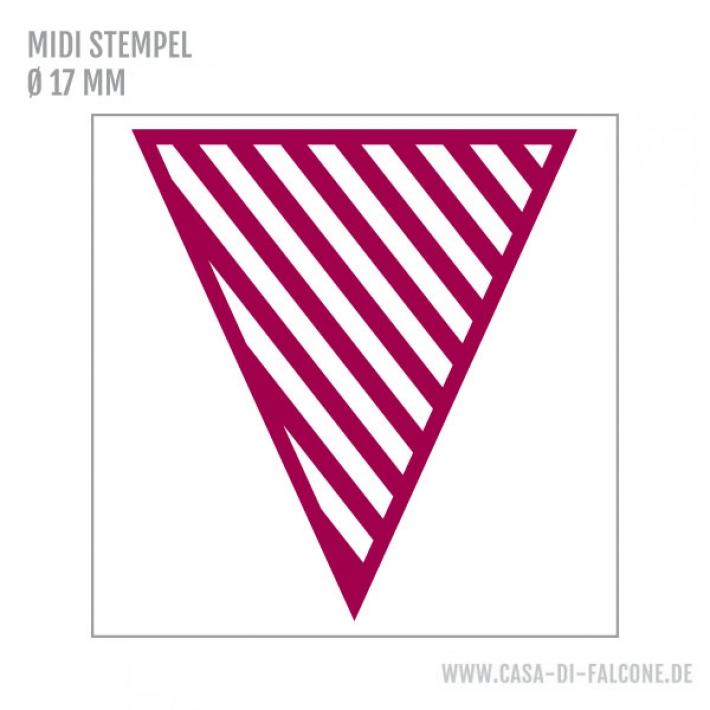 MIDI Motivstempel Wimpel Stripes