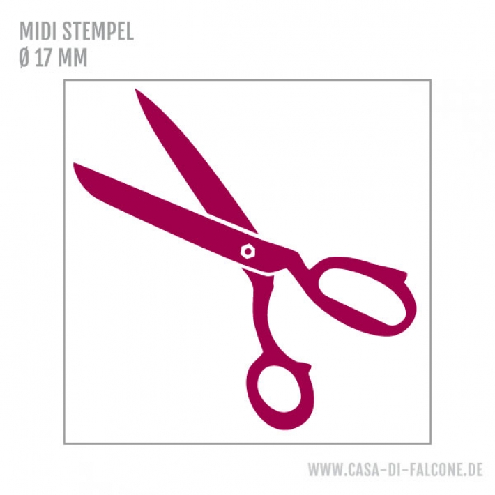 MIDI Motivstempel Schere