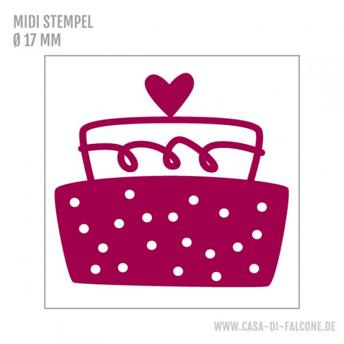MIDI Motivstempel Torte