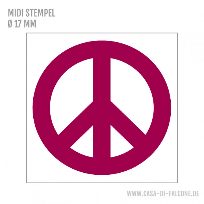 MIDI Motivstempel Peace