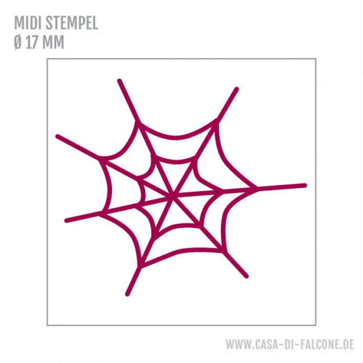 MIDI Motivstempel Spinnennetz