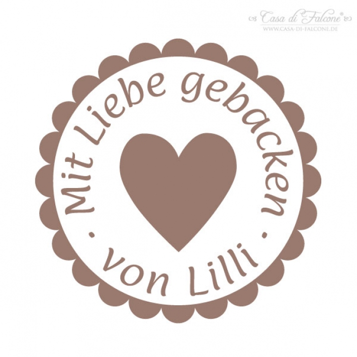 Personalisierter Keksstempel Herzlich