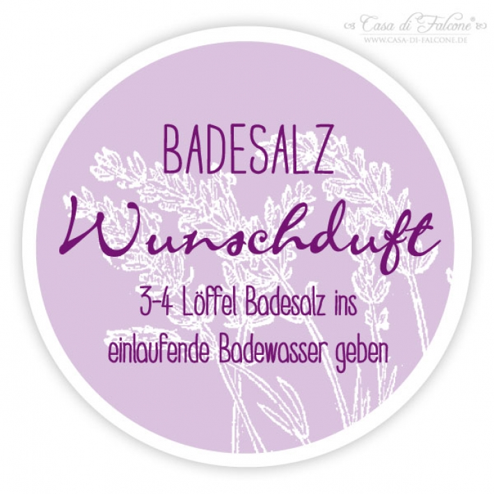 Aufkleber Badesalz I