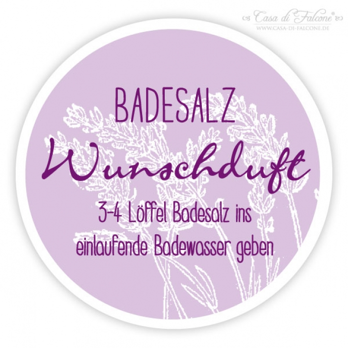 Aufkleber Badesalz I