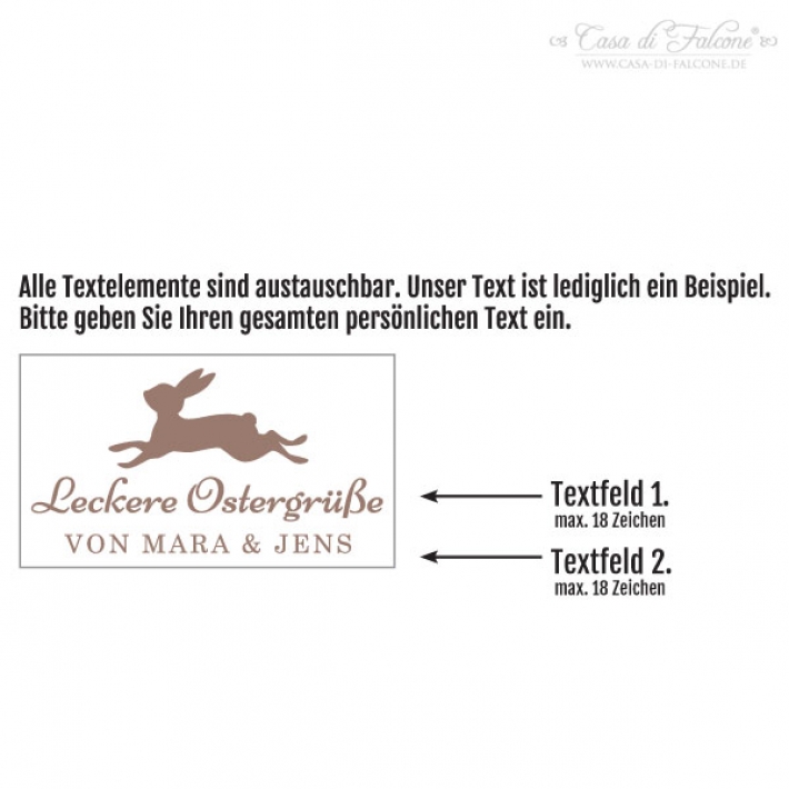 Personalisierter Fondantstempel Ostergrsse