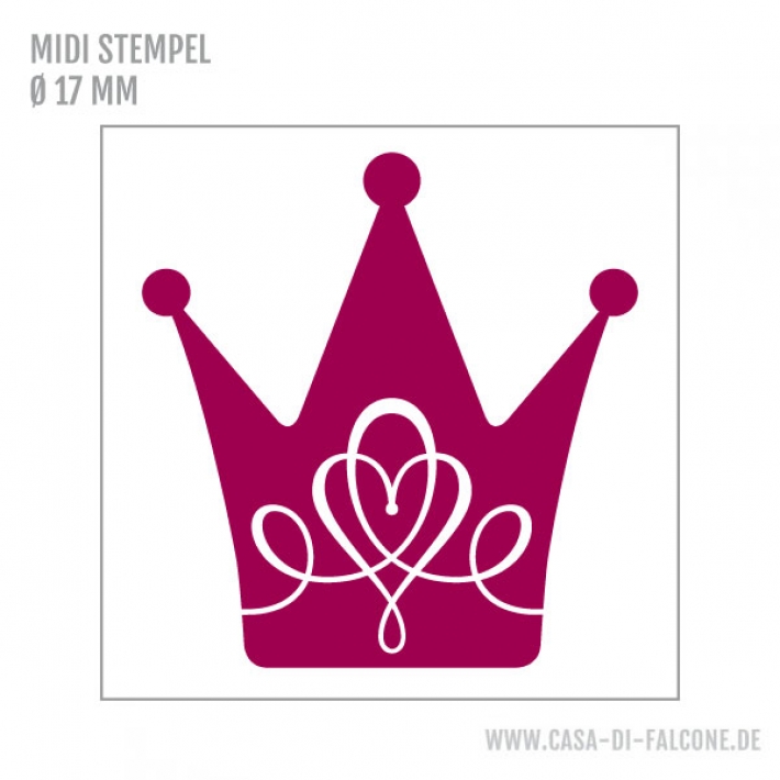 MIDI Motivstempel Prinzessin Krone