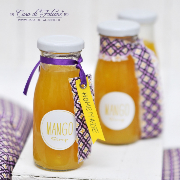Motivaufkleber simple Mangosirup
