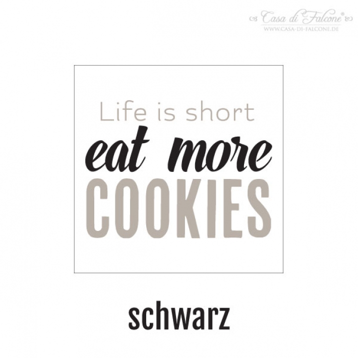 Motivdose Maxi Typo Eat more Cookies