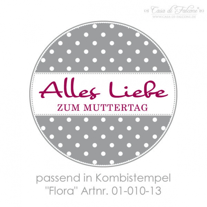 Textstempel Alles Liebe zum Muttertag