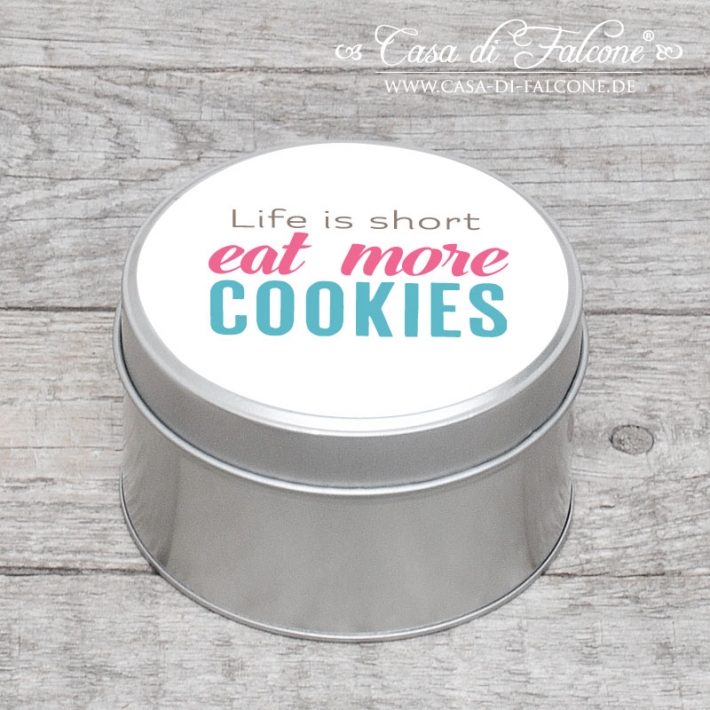 Metalldose Typo Eat more Cookies MIDI
