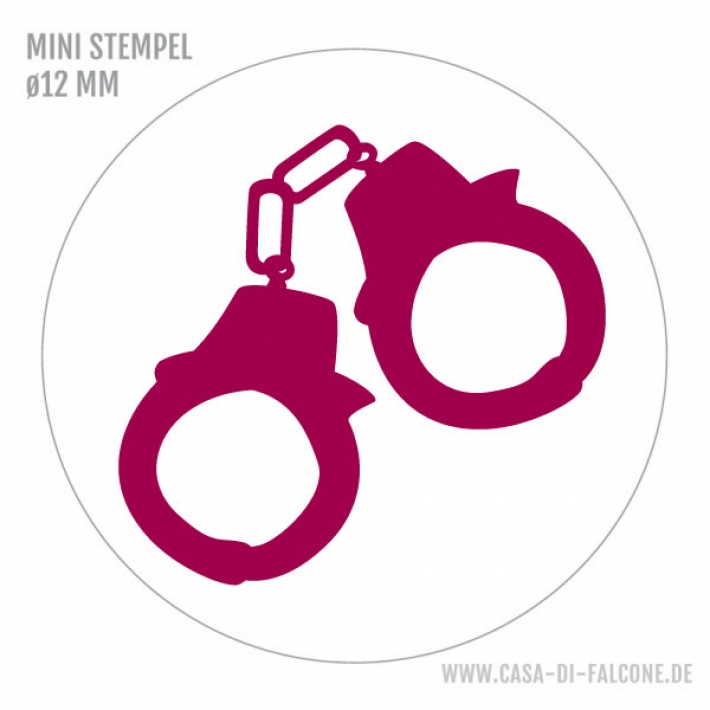 Mini Motivstempel Handschellen