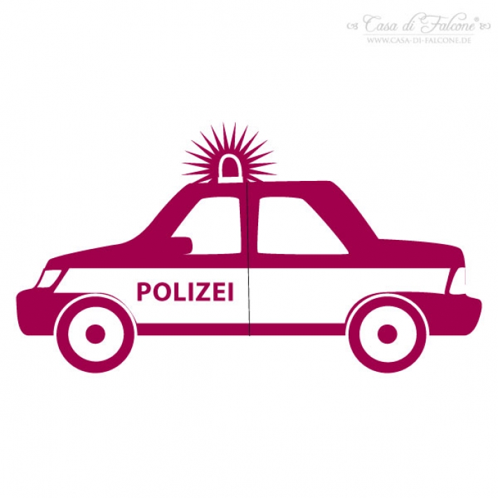 Maxi Motivstempel Polizeiauto