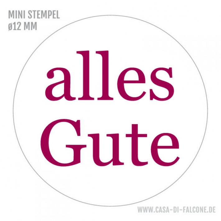 MINI Textstempel alles Gute